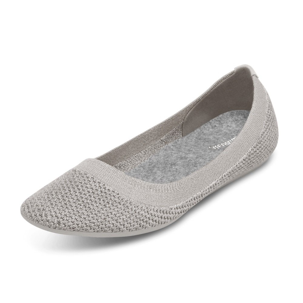 Allbirds Women's Flats Grey - Tree Breezers - 70428GKXH